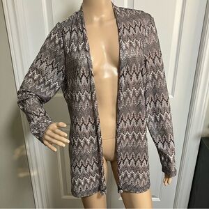 Travelers by Chico's | Gray lightweight knitted cardigan